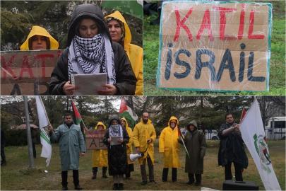 Ankara’da ABD Büyükelçiliği önünde Gazze için eylem