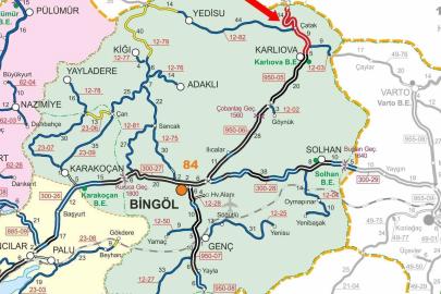Bingöl-Erzurum karayolu tır trafiğine kapatıldı