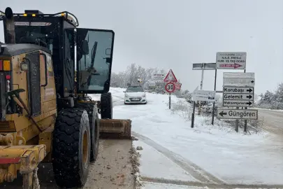 Bursa Nilüfer’de kar mesaisi