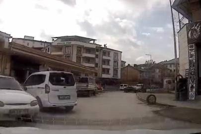 Elazığ’da kaza ucuz atlatıldı: Saniyelerle ölümden döndü