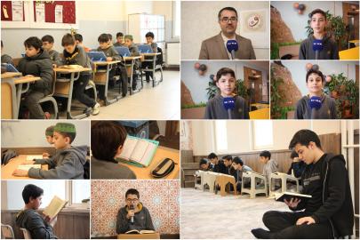 Gaziantep'te öğrenciler her gün birlikte mukabele okuyor