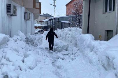 Karlıova’da 40 gündür süren kar yağışı hayatı zorlaştırıyor