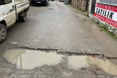 Keşan'da mahalleliyi isyan ettiren yol çilesi