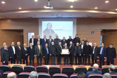 Malatya TSO’dan Vahap Munyar’a "Şeref Üyeliği Beratı"
