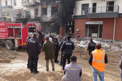Malatya’da şantiyede korkutan yangın
