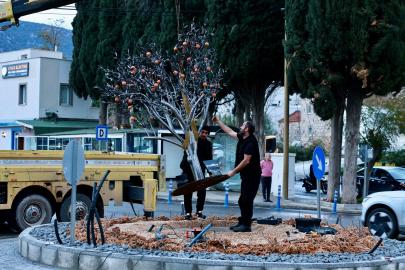 Müskebi'de kavşak düzenleme çalışması tamamlandı