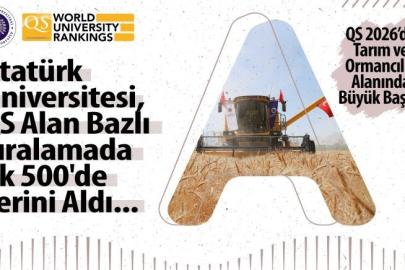 Atatürk Üniversitesi, QS alan bazlı sıralamada ilk 500’de yerini aldı
