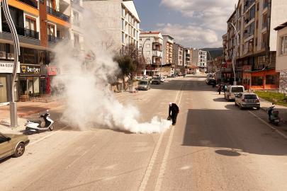 Bucak'ta sivrisinekle mücadele