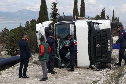 Devrilen TIR'ın sürücüsü alkollü çıktı
