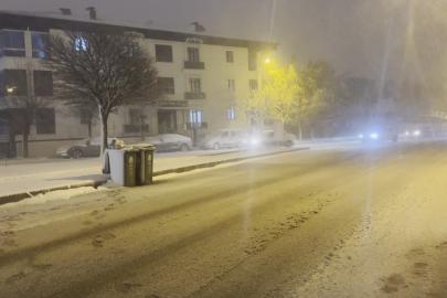 Erzincan’da kar yağışı