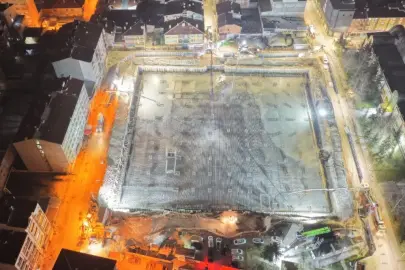 Eskişehir’de 5 bin metreküplük dev beton dökümü