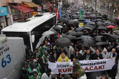 İşgal rejimi ve ABD saldırılarına karşı İstanbul'da yürüyüş