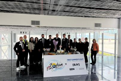 Milas-Bodrum Havalimanı sezonun ilk dış hat uçuşunu karşıladı