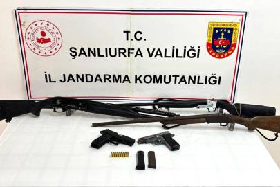 Şanlıurfa'da ruhsatsız silah operasyonu
