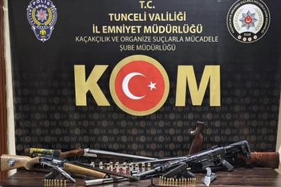Tunceli’de ruhsatsız silah operasyonu: 6 şüpheli yakalandı