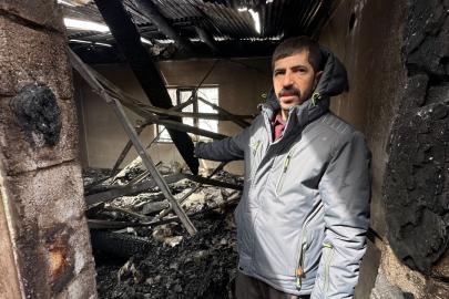 Yüksekova’da çıkan yangında bir ev kullanılamaz hale geldi