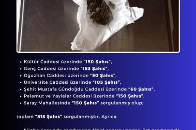 Bingöl’de uyuşturucu madde ele geçirildi