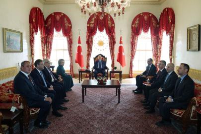 Cumhurbaşkanı Erdoğan, Kuzey Makedonya Cumhurbaşkanı Davkova ile bir araya geldi