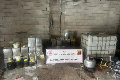 Gaziantep'te bin 500 litre sahte zeytinyağı ele geçirildi