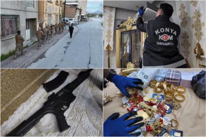 Konya’da tefecilik operasyonunda 4 şüpheli gözaltında