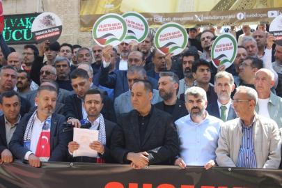 Mersin’de Filistin vurgusu: “İnsanlık vicdanı susmayacak”