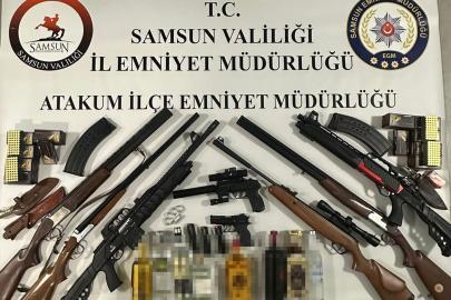 Samsun'da ruhsatsız silah operasyonu: 1 gözaltı