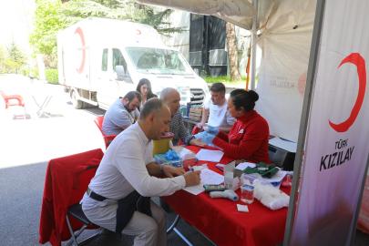 Yükseköğretim Kurulu yerleşkesinde kan bağışı