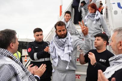 Küresel Sumud Filosu aktivistleri İstanbul'da