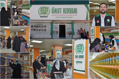 Bursa Umut Kervanı sosyal market projesiyle yüzlerce ailenin ihtiyacını karşıladı