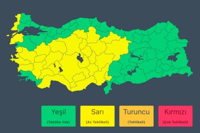 Çok sayıda il için kuvvetli yağış uyarısı
