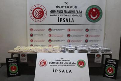 İpsala'da 1 tonun üzerinde uyuşturucu ele geçirildi