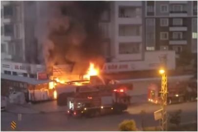 Malatya'da bir AVM'de korkutan yangın