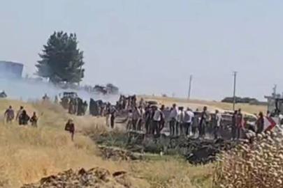 Şanlıurfa’da çıkan yangında 500 dönüm buğday ekili alan yandı