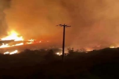 Adıyaman’da otluk alanda başlayan yangın ormana sıçradı