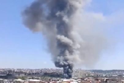 İstanbul Arnavutköy'de fabrika yangını