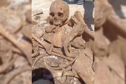 Malatya'da TOKİ inşaatı kazısında insan kemikleri bulundu