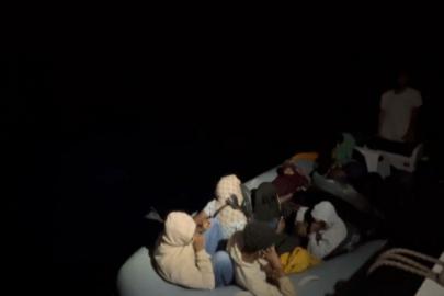 Aydın açıklarında 13 düzensiz göçmen ile 1 göçmen kaçakçılığı şüphelisi yakalandı
