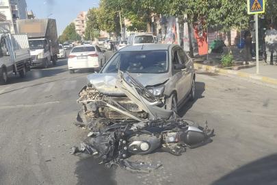 Batman'da otomobil ile motosiklet çarpıştı: Bir ağır yaralı