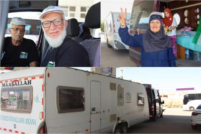 Filistin Konvoyu'na katılan çift: Karavan ve minibüsümüzü Filistinli kardeşlerimize bağışlayacağız