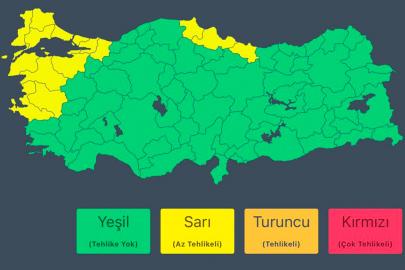 İçişleri Bakanlığından 13 il için kuvvetli rüzgâr ve sağanak uyarısı