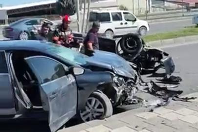 Malatya'da iki otomobil çarpıştı: 3 yaralı
