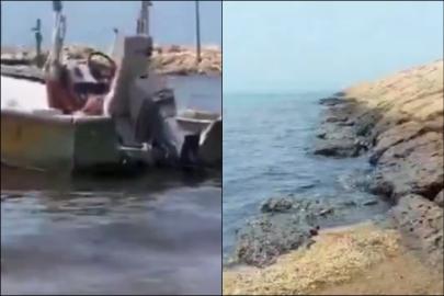 Umman'da karaya oturan tankerden sızan petrol ana karaya ulaştı