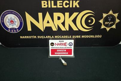 Bilecik’te uyuşturucu operasyonu: Bir şüpheli yakalandı