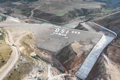 Gümüşhane Çamur Barajı’nda su tutulmaya başlandı