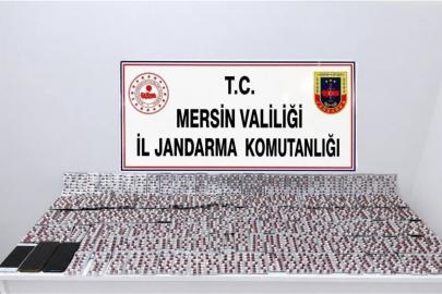 Mersin'de 4 bin 172 uyuşturucu hap ele geçirildi
