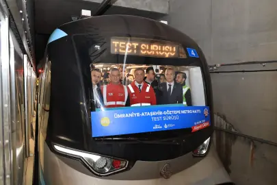 O hatta test sürüşü yapıldı... İstanbul’da metro için geri sayım